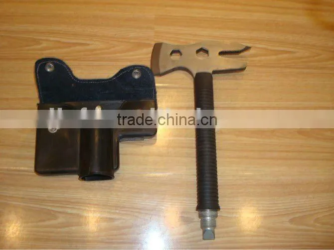 Stainless steel multi-purpos fire axe with handle
