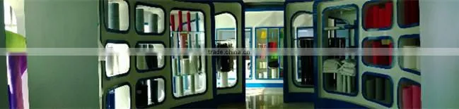 Inherently Flame Retardant Cubicle Curtain in Printed Patterns, with Mesh in Fabric Top