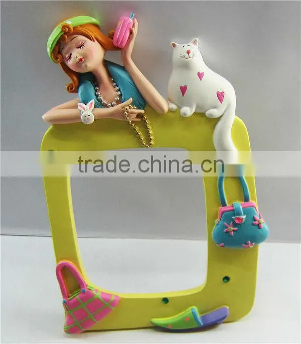 Modern fashional funny resin photo frame