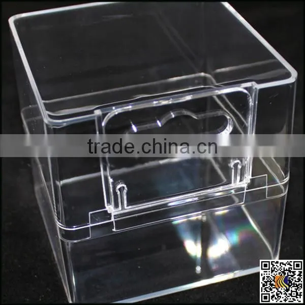 Hot sale new crystal clear hard back case packaging for mobile phone case ,crystal box packaging