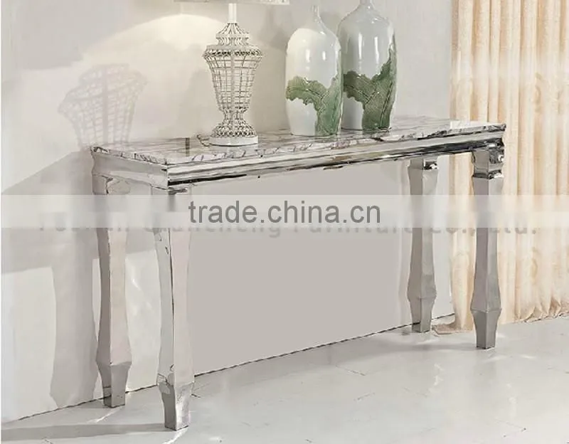 black marble top console table for hotel