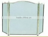 folding hand forged cast iron fireplace screens