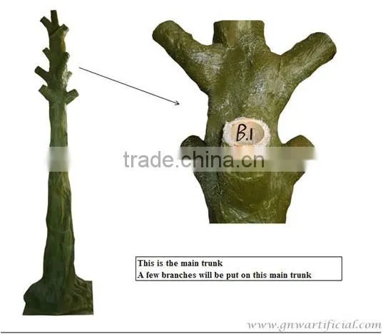GNW BTR013 artificial tree branches and leaves for garden decoration
