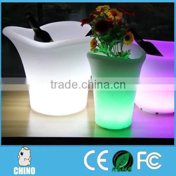 LED Round Ice bucket to hold 2 to 5 bottles