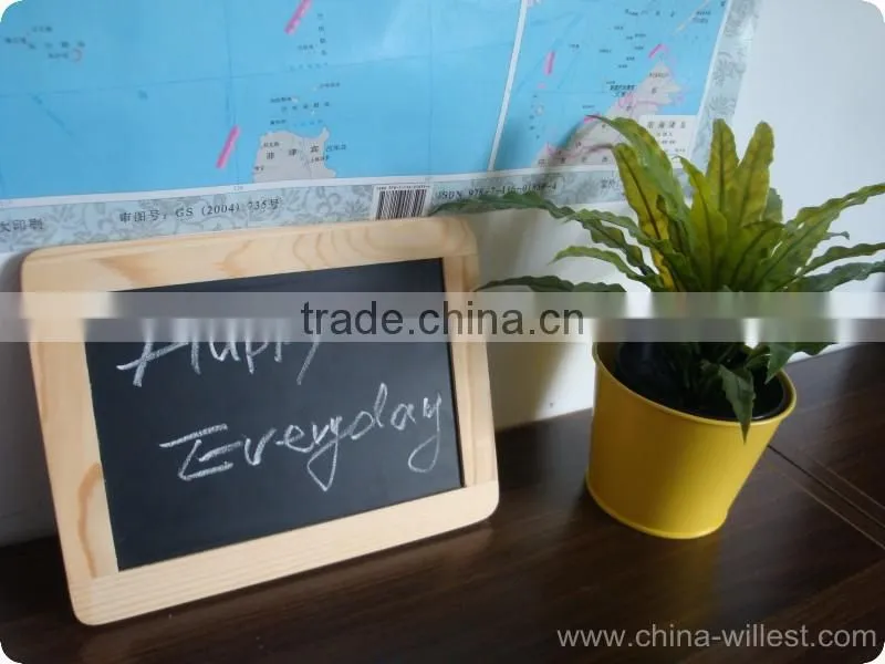 Pine wood blackboard, wood frame chalkboard, double side blackboard
