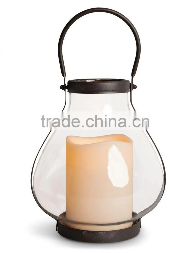 Simple Pillar Lantern glass candle holder