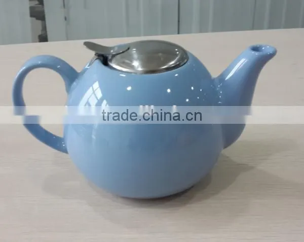2015 OEM latest design color ceramic tea pot