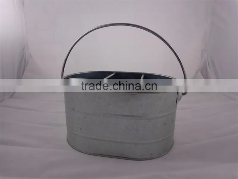 Galvanized Utensil Caddy