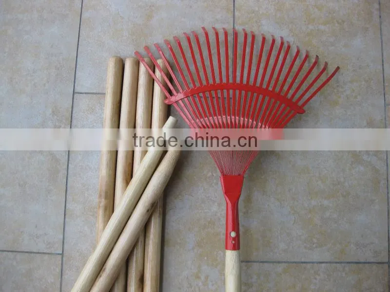 Varnished Wooden Rake Handle