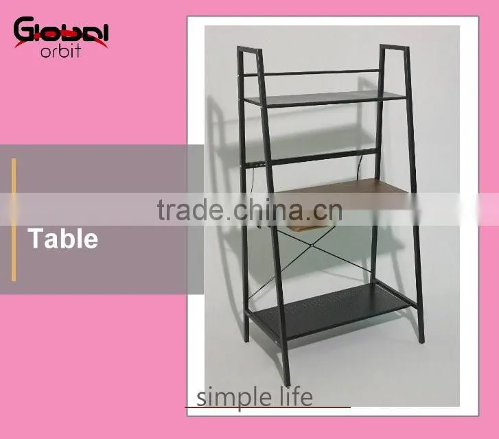 High quality office laptop table with wheels, mobile computer table cart