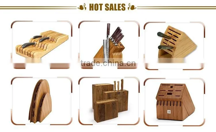 New sesigned bamboo clear bamboo knife block