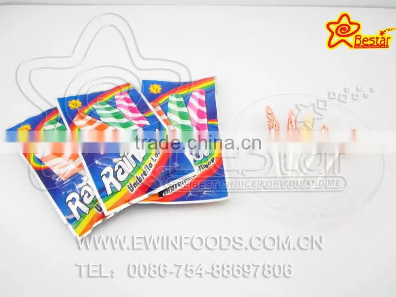 Multi-colored Rainbow Umbrella Mini Lollipop