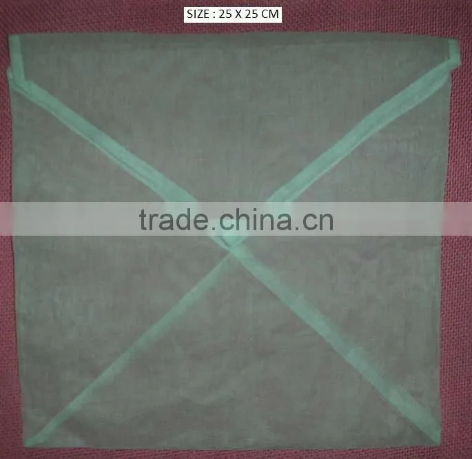 Promotion and jewelry packaging organdi jewelry pouch