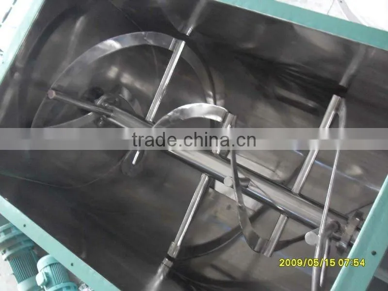 Lime gypsum Horizontal Ribbon Mixing Tank
