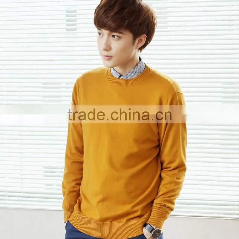 Men Sweater 2017 Custom Cotton Wool Knitted latest sweater designs for men