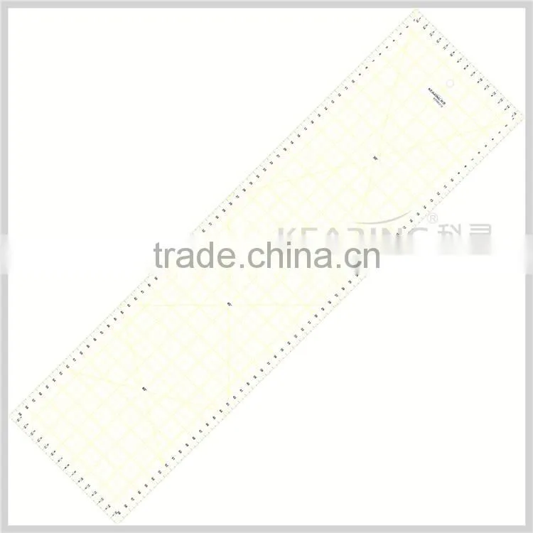 Kearing Chinese Manufactur plastic triangle grading rulerwith protractor # T010