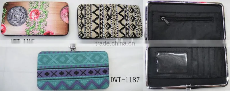 Fashion hot designer lady cotton canvas card holder