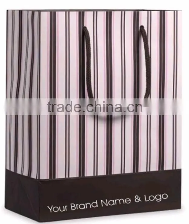 Paper Promotion Shopping Bags with Glossy / Matte Finish