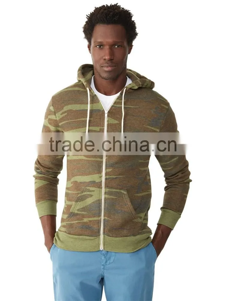2015 custom zip hoodie camouflage hoodies wholesale