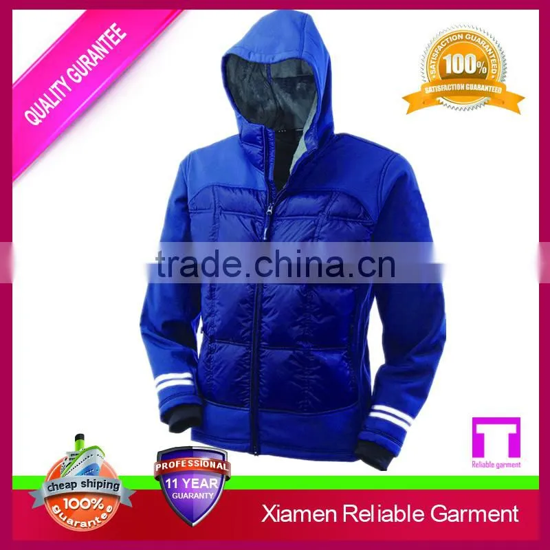 Blue colour goose women winter down jacket