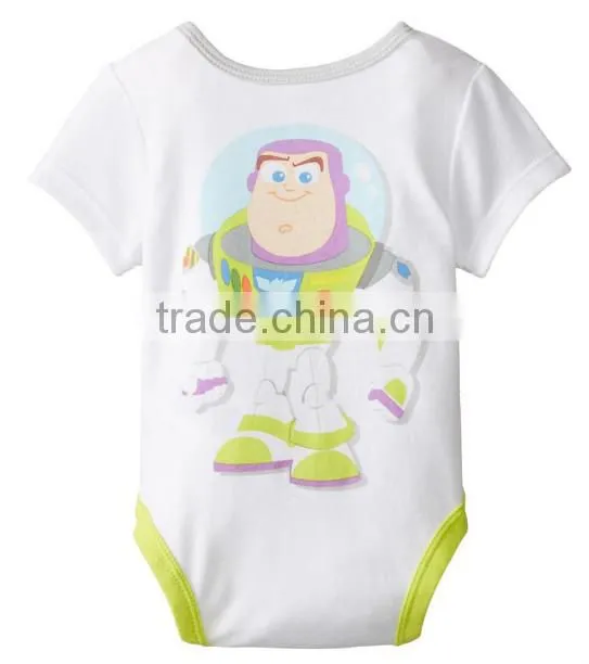 China alibaba printing cotton wholesale organic cotton baby bodysuit