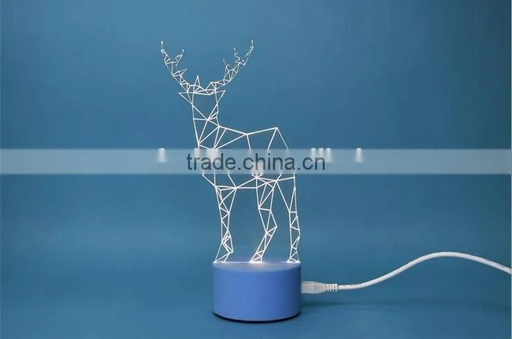 Fashion Glittering Christmas Deer LED Table Lamp