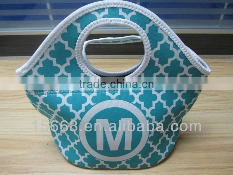 high quality cute design Neoprene lunch bag