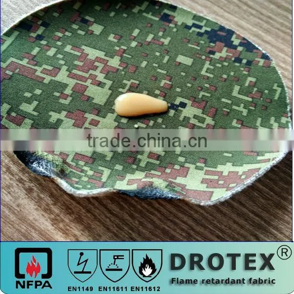 flame retardant camouflage water resistant fabric for outdoor clothing