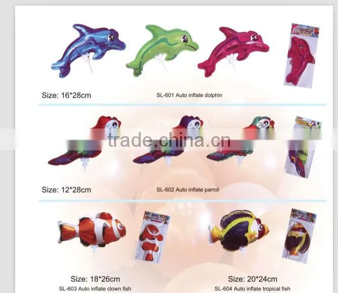 self Auto inflatable balloon bird shaped foil balloon