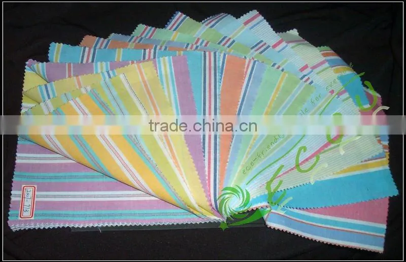 yarn-dyed cotton strip spandex fabric