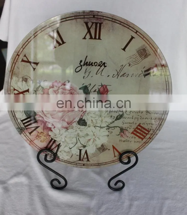different size of sublimation glass clock