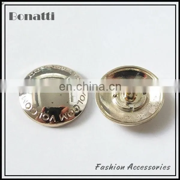 metal jeans button with custom logo