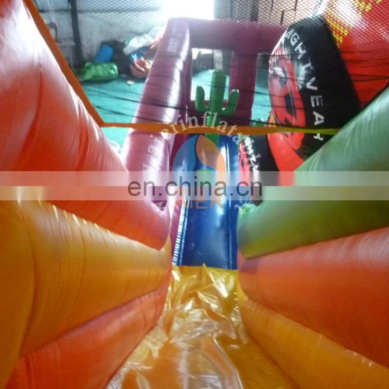 2017 new giant inflatable slide/ inflatable dry slide with castle / red car slide for adult