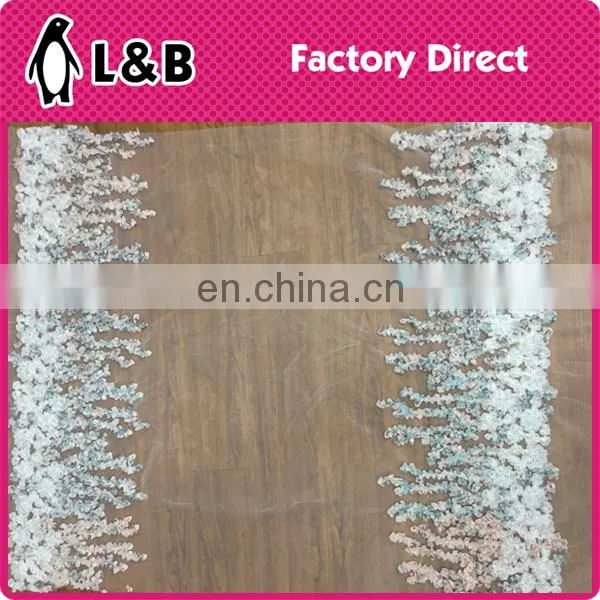 New design popular embroidery organza lace fabric