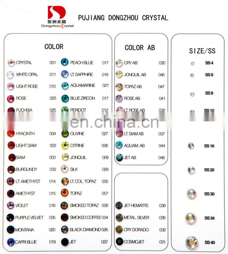 ss16 Crystal Rhinestones With Claw Settings For Garment Decoration