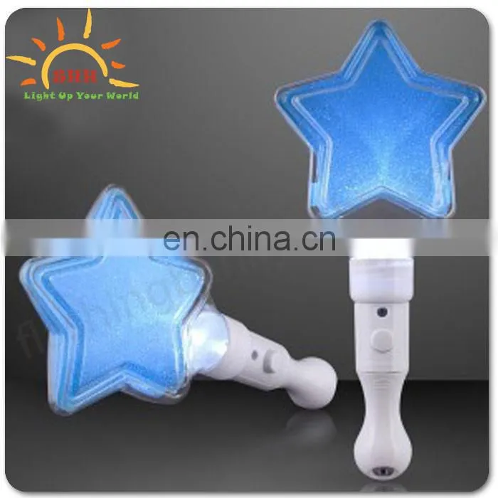 Led five star glow stick for kids