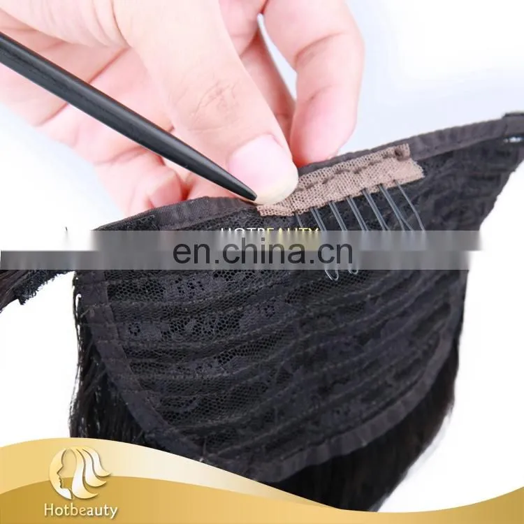 100% virgin human hair, ponytail brazilian hair