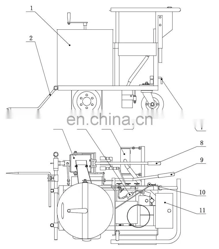 Manual Machinery Machine for Roads Marking