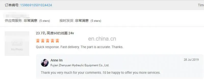 Trade assurance Vickers YM series Fishing boat high speed hydraulic motor 45M185A-11C-20
