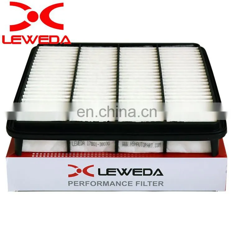 China top quality car air filter 17801-38030 car engine air filter