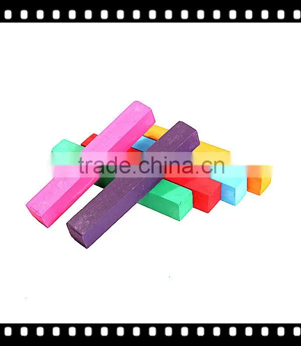 Long last bright colored chalk powder