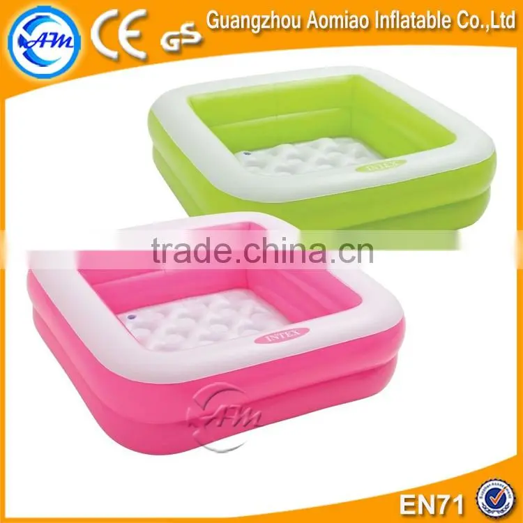 Pink outdoor inflatable mini swimming pool for kids, inflatable water pools for kids