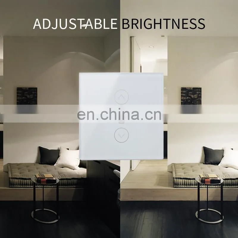 UK/EU standard wifi smart light adjustable led touch dimmer switch