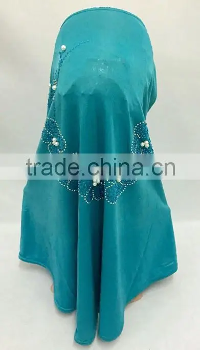 2016 Fashion modern flower hijab pearl