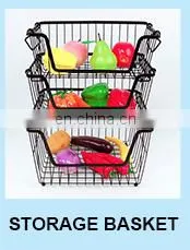 Modern Counter Top Round Fruit Basket 2 Tier Fruit Basket Metal Wire Banana Hanger Desktop Fruit Vegetable Basket