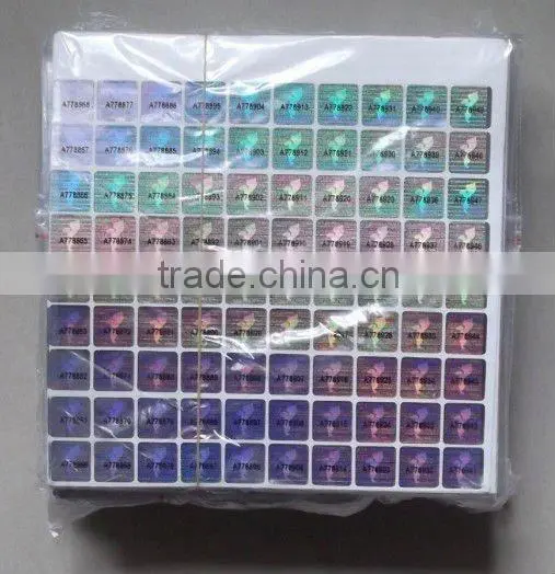 laser 3D laser engraving security label