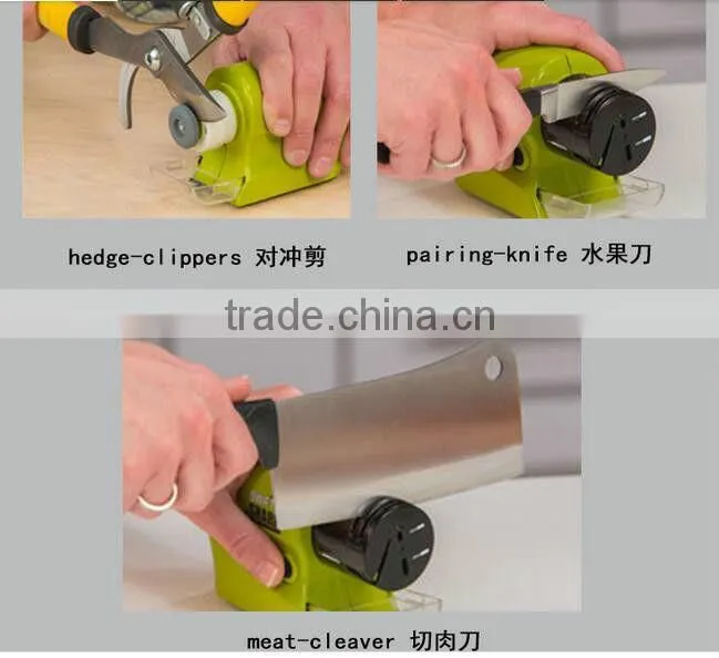 As Seen On Tv Brand New arrivel cordless electric knife sharpener swifty sharp for kitchen,portable knife sharpener stone