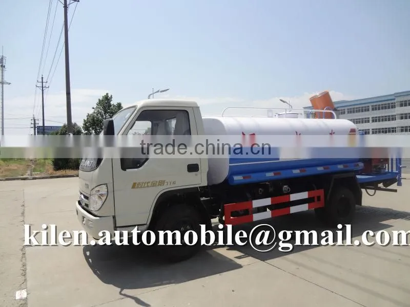 Hot! FOTON 4*2 mini multifunction water truck/ mini spraying vehicle