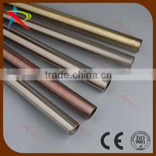 Wooden finished metal curtain poles/rods/pipes