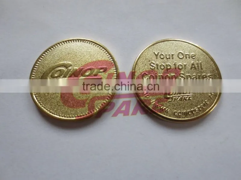 Custom Arcade Game No Cash Vaule Brass Token